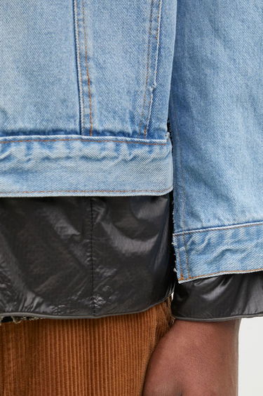 Jakke Needles Denim Jacket with Nylon Panels Blå | PU337, 3