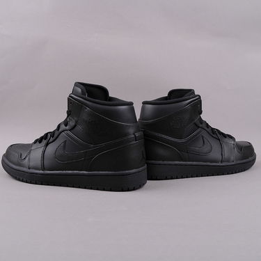 Sneakers og sko Jordan Air Jordan 1 Mid 2013 ''Triple Black'' Sort | 554724-010, 3