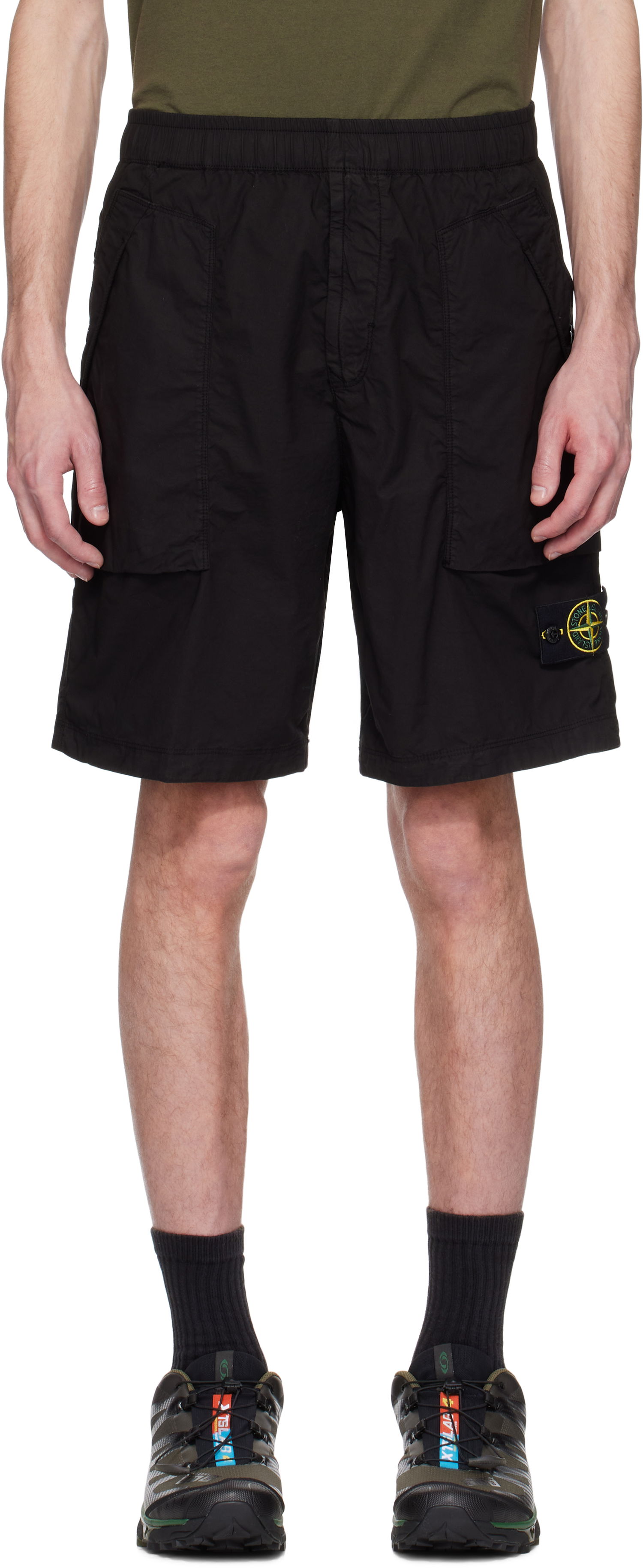 Shorts Stone Island Stone Island Stretch Cotton Shorts Sort | K1S15 L100009 S0003, 0