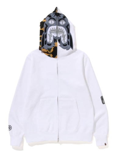 Sweatshirt BAPE 1St Camo Tiger Full Zip Hoodie Hvid | 1J30-115-016