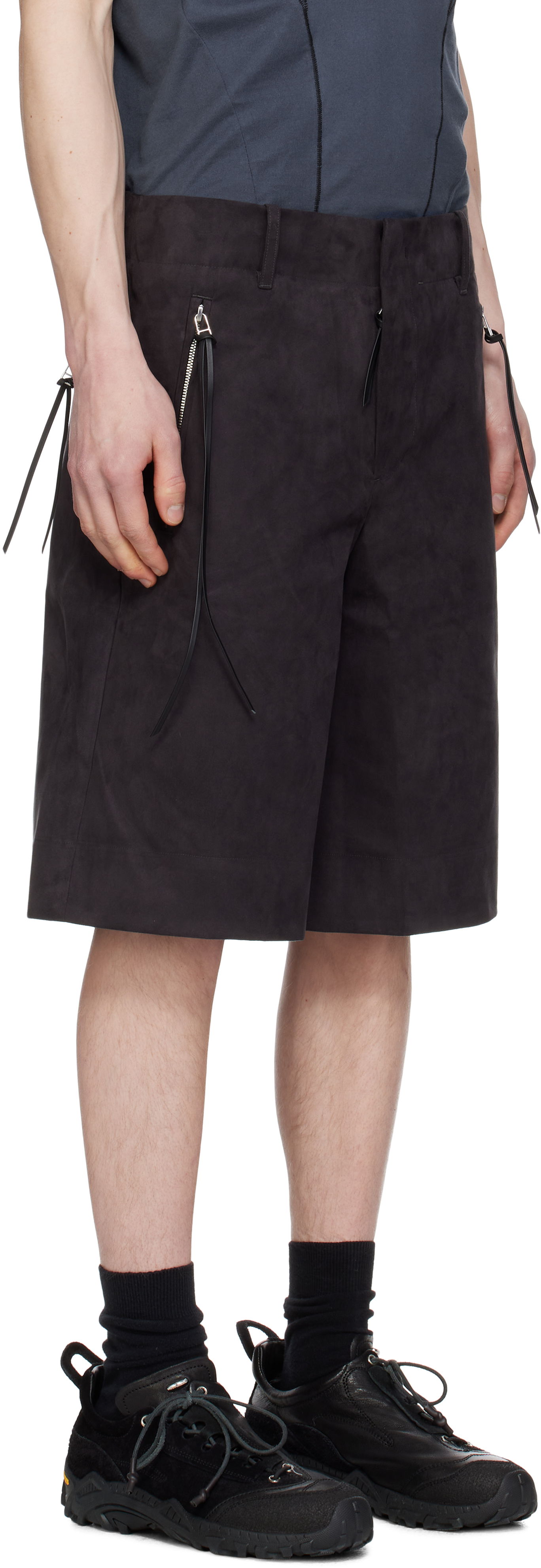 Shorts Post Archive Faction (PAF) PAF 8.0 Center Technical Faux-Suede Shorts Sort | 8.0 BTPC-B, 1