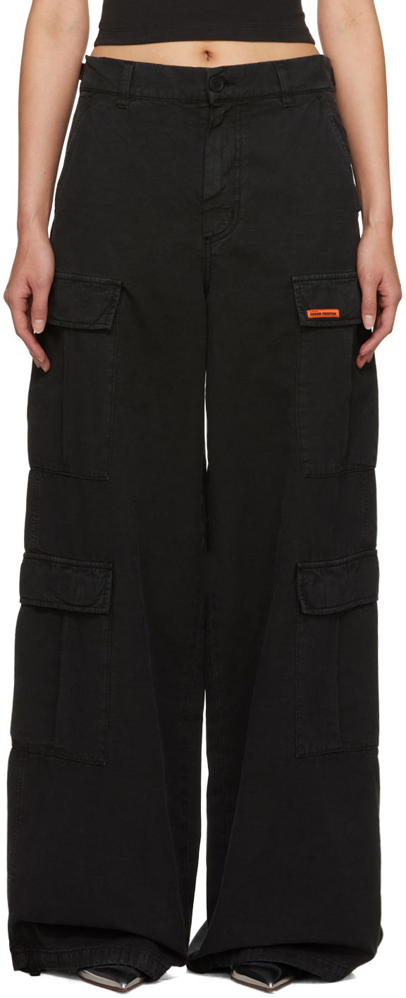Cargo bukser HERON PRESTON Drawstring Cargo Pants Sort | HWCF008F23FAB0011000, 0