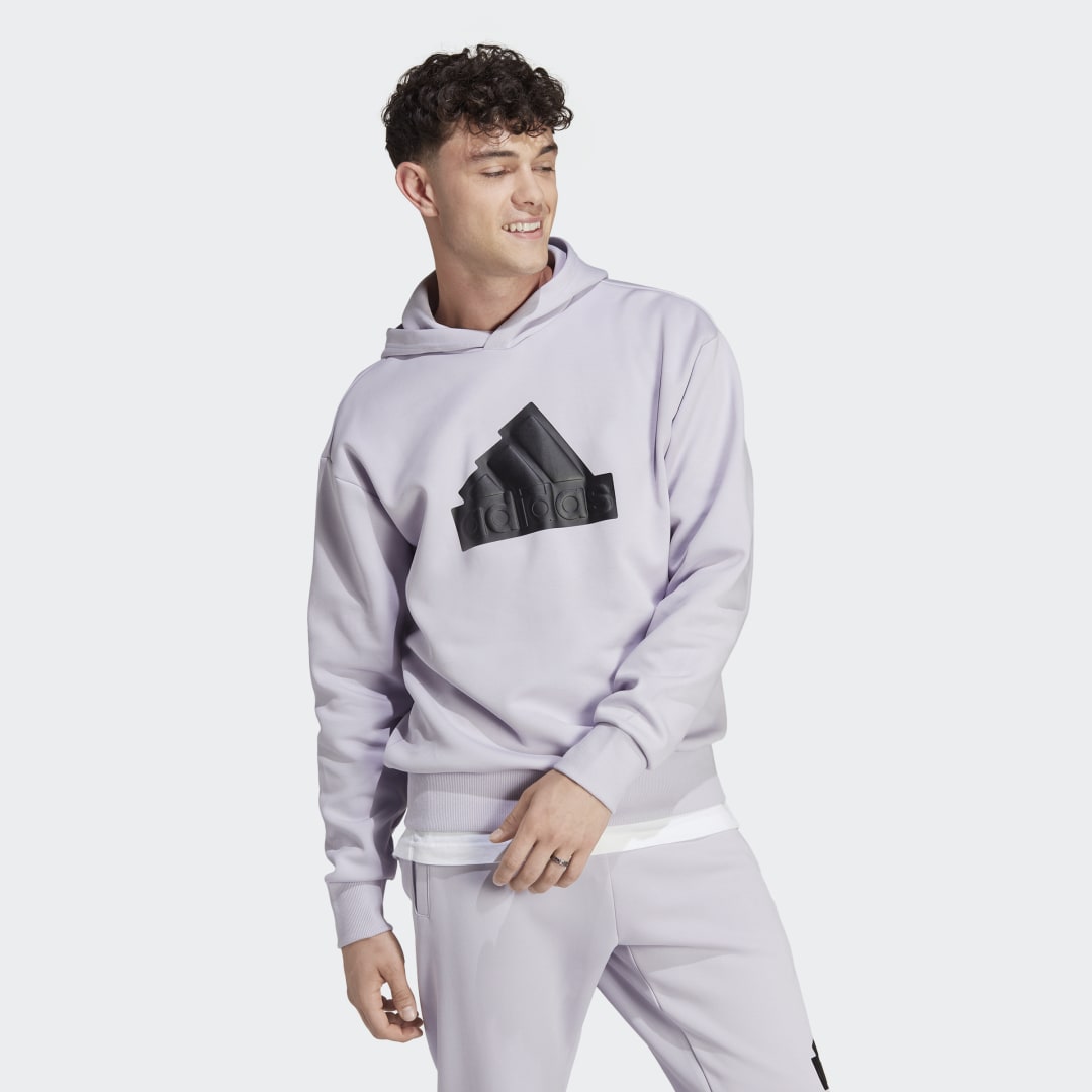 Sweatshirt adidas Performance Future Icons Badge of Sport Hoodie Lilla | HY3399, 0