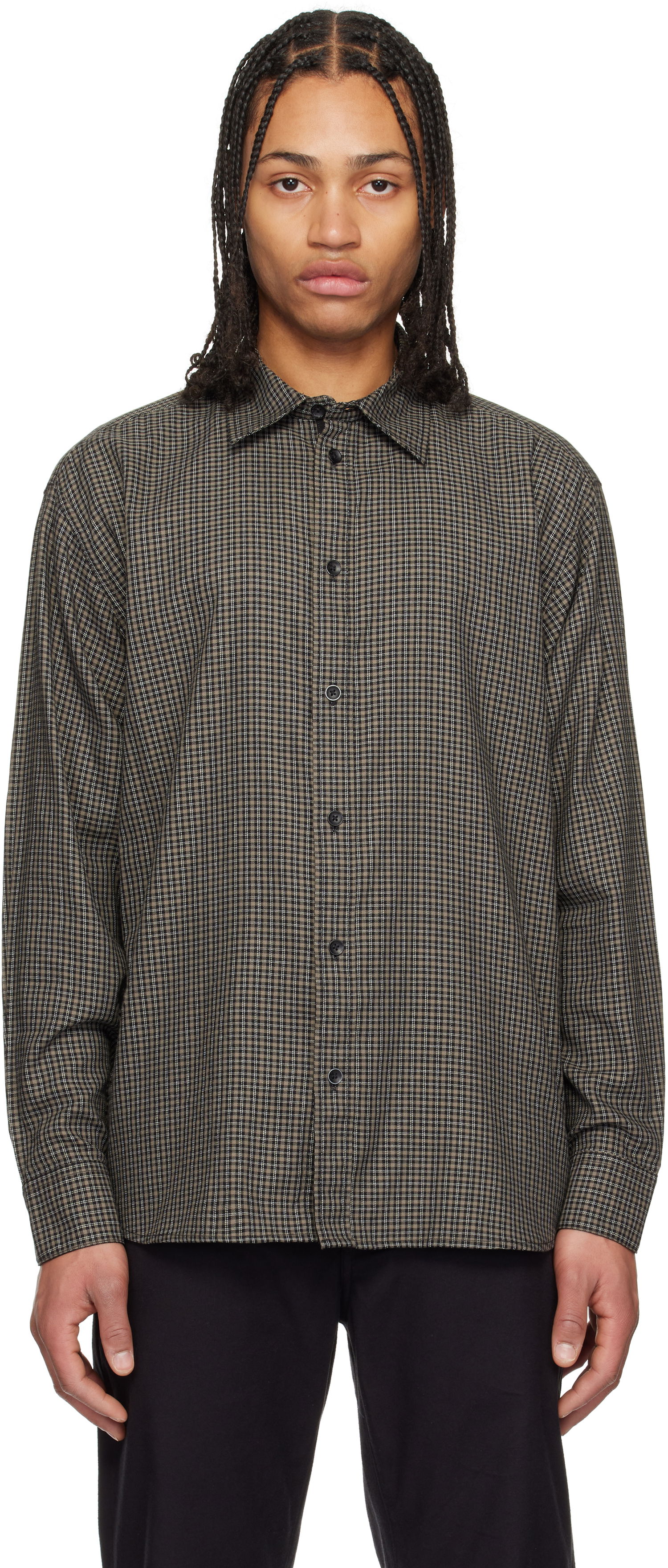 Skjorte rag & bone Rag & Bone Matthew Plaid Shirt Brun | MBW24HA003GHML, 0