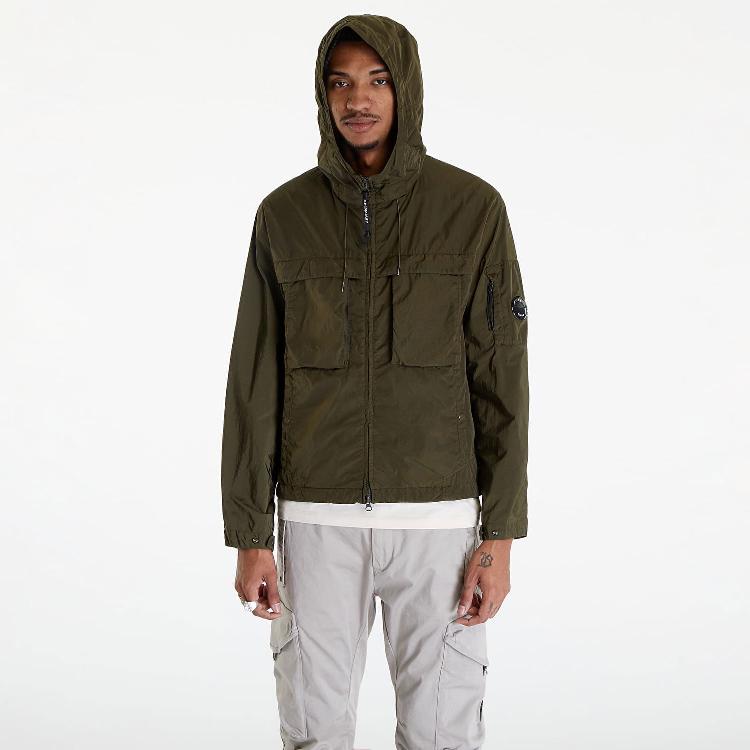 Jakke C.P. Company Short Jacket Ivy Green Grøn | 16CMOW036A005904G-683, 0