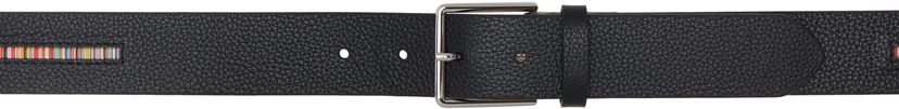 Bælter Paul Smith Grained Leather Signature Stripe Belt Sort | M1A-5775-BINSTD-79