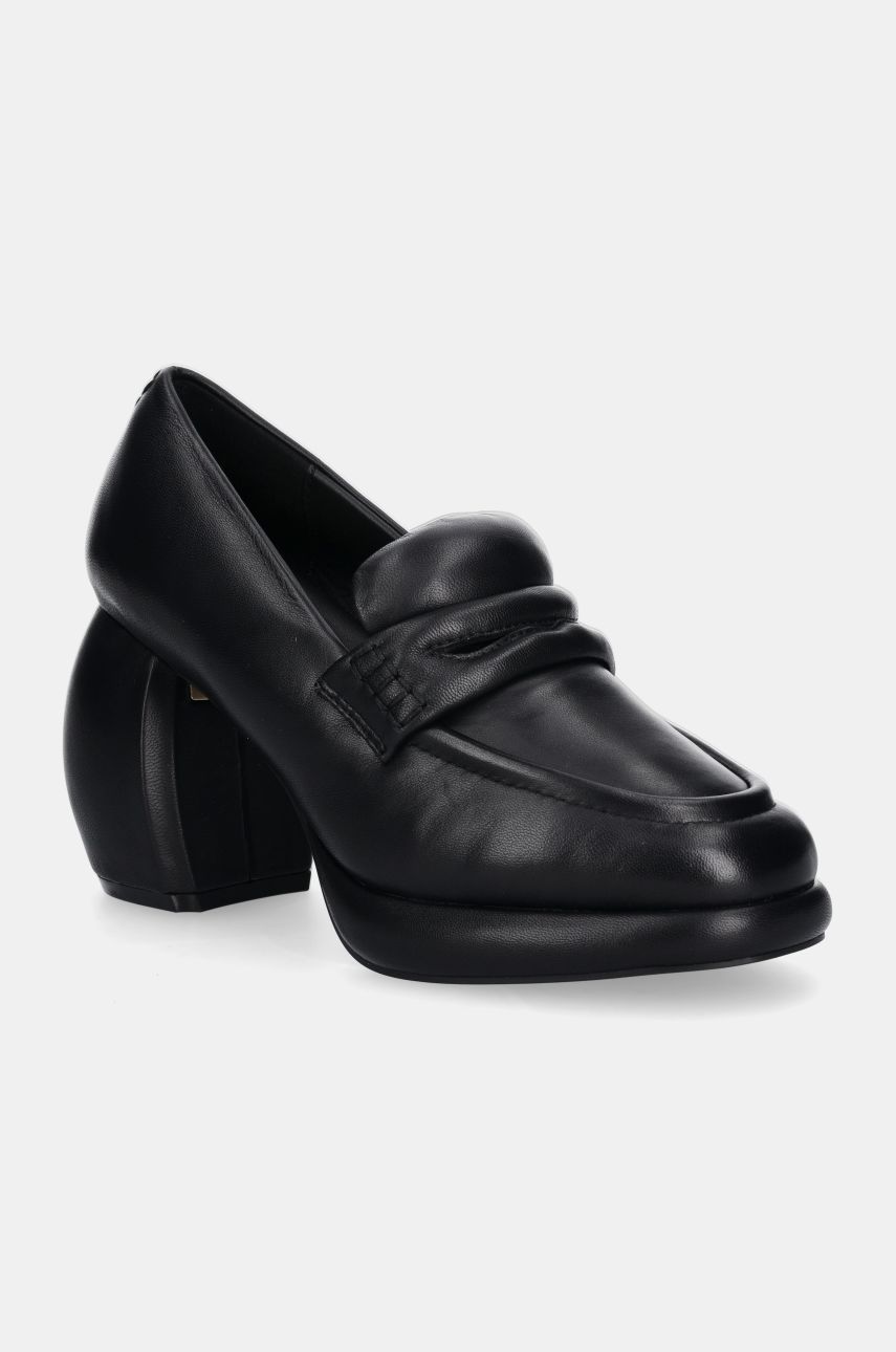 Sneakers og sko Clarks Leather Platform Loafers Sort | 26178343, 1