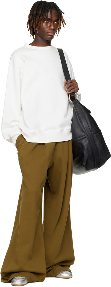 Sweater Dries Van Noten Dries Van Noten Dropped Shoulders Sweatshirt Hvid | 251-021152-1610, 3