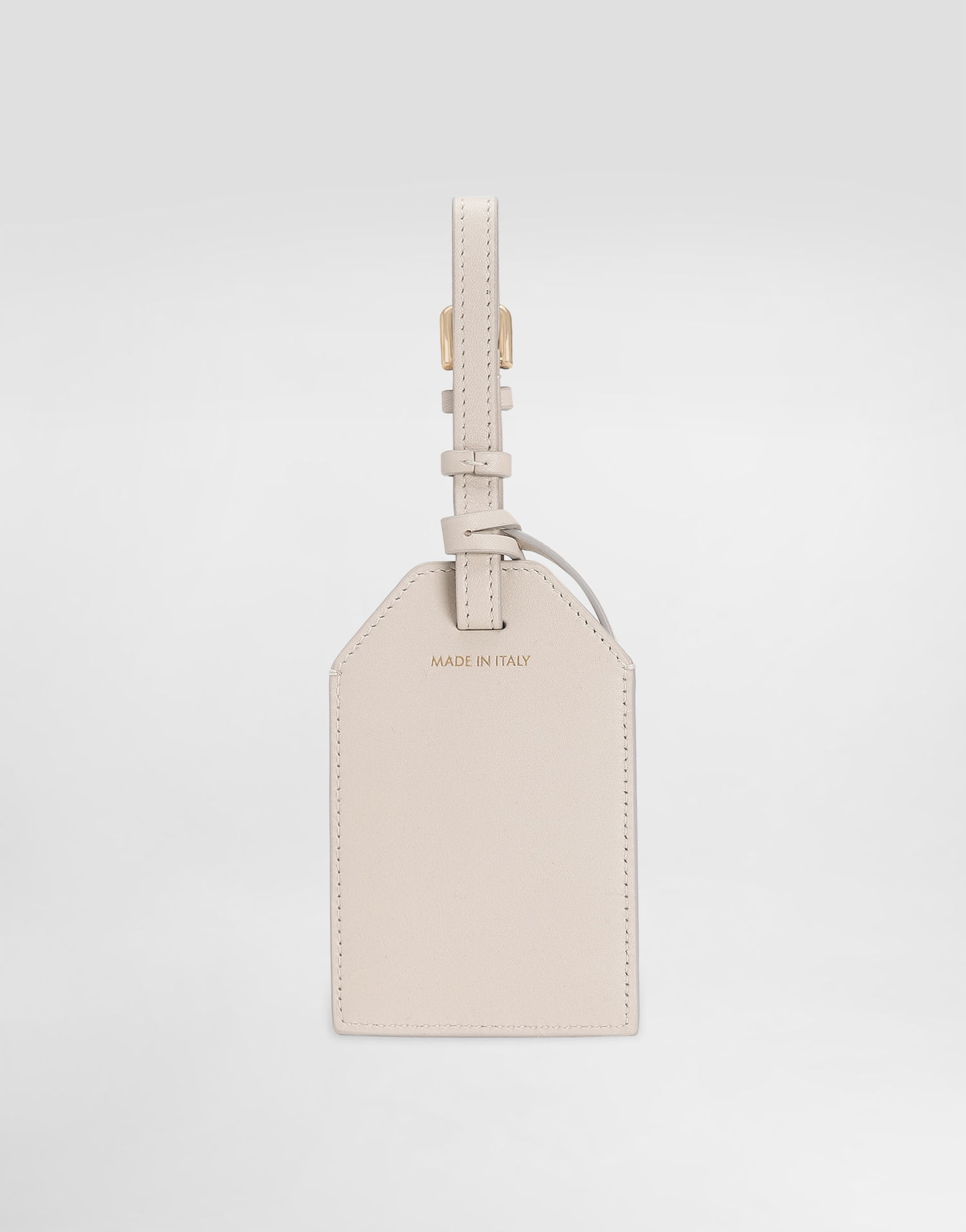 Nøgleringe Dolce & Gabbana Dolce & Gabbana Calfskin Luggage Tag with Lock Beige | BI3417A9S2580004, 1