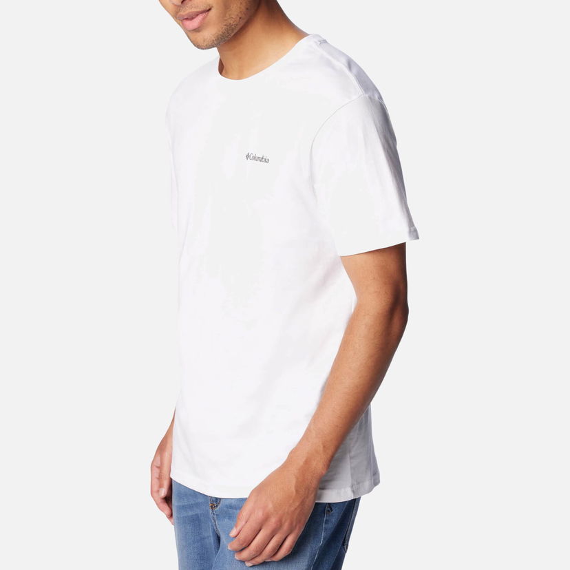 T-shirt Columbia Columbia Basic Logo Organic Cotton T-Shirt Hvid | 1680053-112