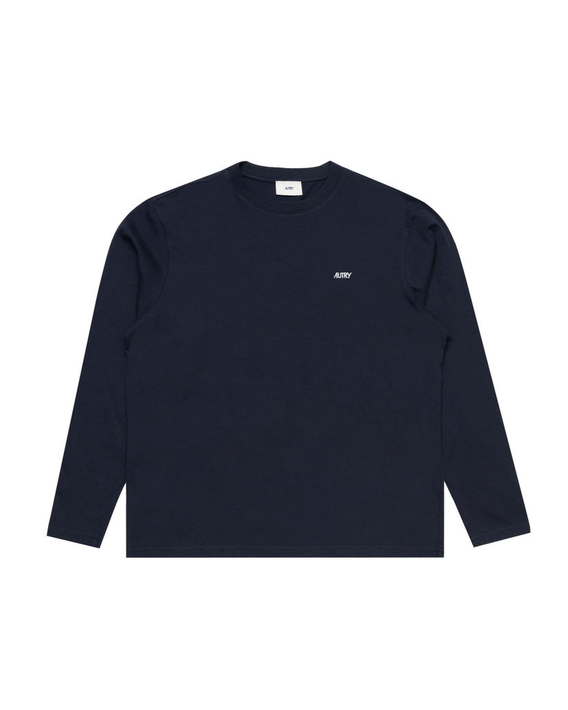 T-shirt Autry Autry Long Sleeve T-Shirt Mørkeblå | LSPXA6JB
