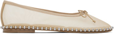 Tøj Alexander Wang Alexander Wang Lina Ballchain Ballerina Flats Beige | 30125F046, 0