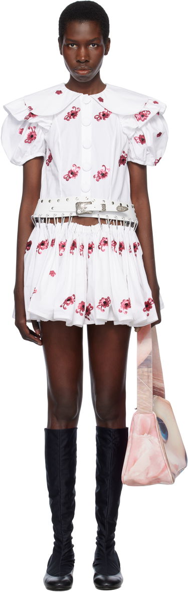 Nederdel Chopova Lowena Chopova Lowena Beau Carabiner Minidress Hvid | 1281, 0