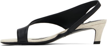 Tilbehør TOTEME TOTEME Leather Thong Heeled Sandals Sort | 252-WAS0201-LE0104, 2