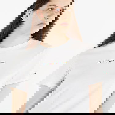 T-shirt Tommy Hilfiger TOMMY JEANS Regular Color Serif T-Shirt Hvid | DW0DW15447 YBR, 2