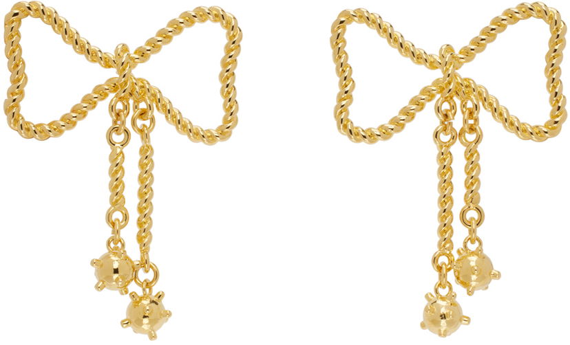Øreringe Chopova Lowena Chopova Lowena Mace Bow Earrings Metalisk | 6501