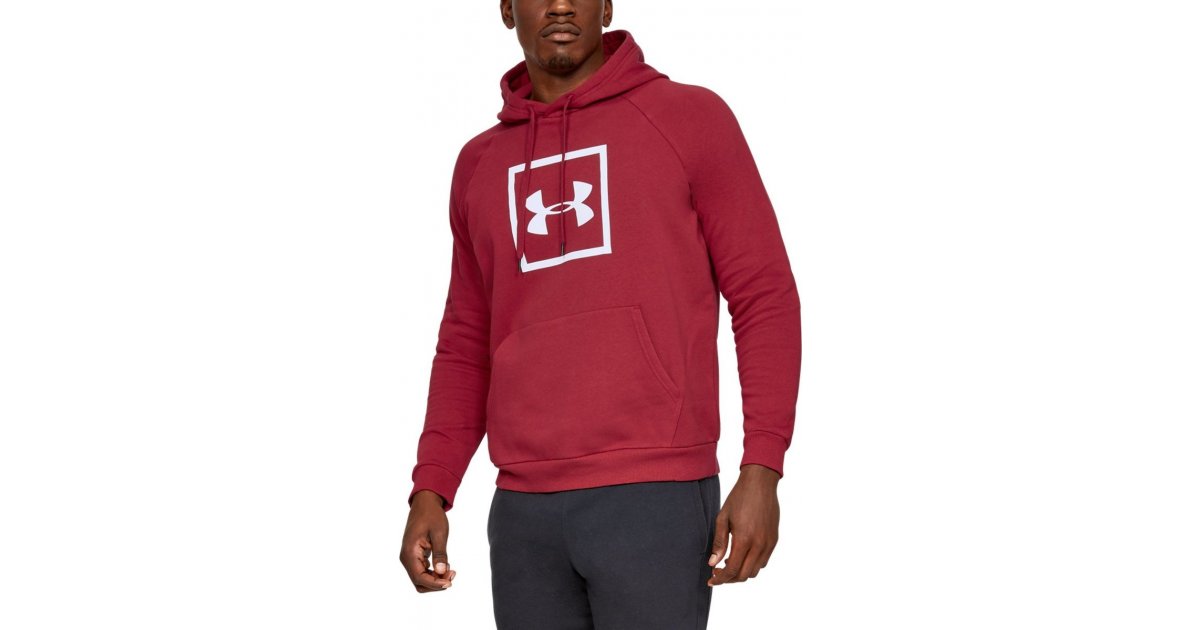 Sweatshirt Under Armour Rival Fleece Logo Hoodie Rød | 1329745-651, 1