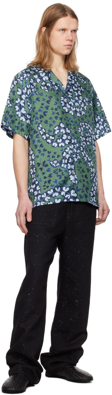 Skjorte LANVIN Lanvin Rateau Print Bowling Shirt Grøn | RM-SI0019-6057-P25, 3