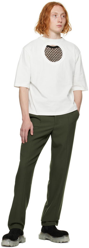 T-shirt Dion Lee Cutout Detail T-Shirt Hvid | C3077F22, 3