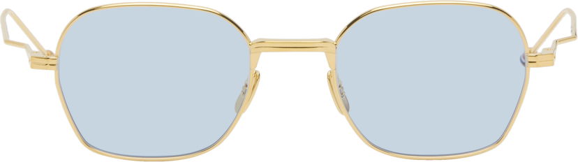 Solbriller Thom Browne Thom Browne Titanium Sunglasses Gul | UES936B-G0001