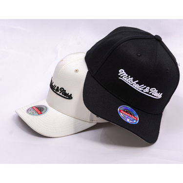 Kasket Mitchell & Ness Mitchell & Ness Branded Script Stretch Cap Sort | HC12184-MNNBLCK, 4