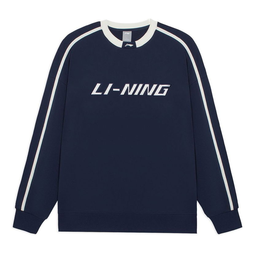 Sweatshirt Li-Ning Striped Graphic Sweatshirt Blå | AWDRD50-8