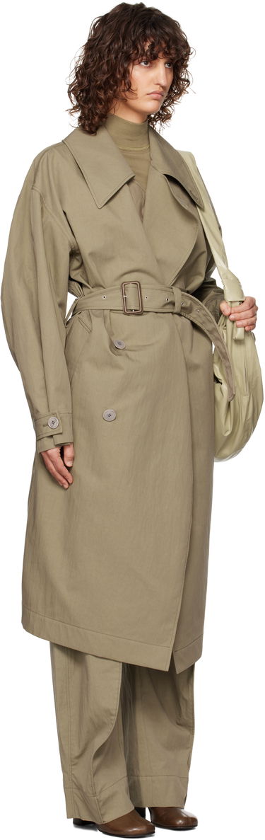 Trenchcoat LEMAIRE Lemaire Water-Repellent Trench Coat Grøn | CO1059 LF1228, 1