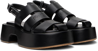 Sneakers og sko JW Anderson JW Anderson Stripe Platform Sandals Sort | SN0099-LA0323, 3