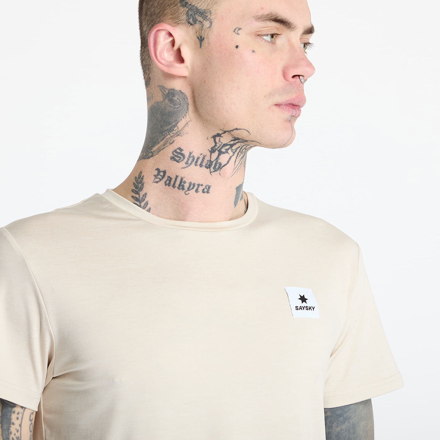T-shirt Saysky SAYSKY Statement Pace T-Shirt Beige | NMRSS21C8002, 1