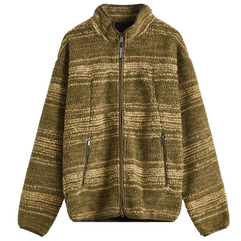 Sweatshirt Polar Skate Co. Fleece Jacket With Zip Closure Grøn | PSC-W24-3