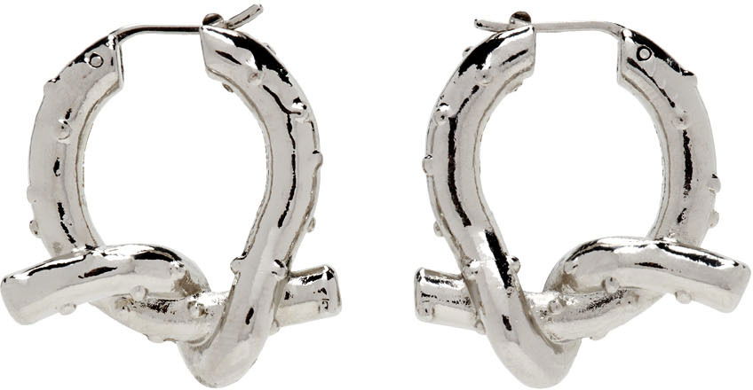 Øreringe Acne Studios Knot Hoop Earrings Grå | C50266-, 0