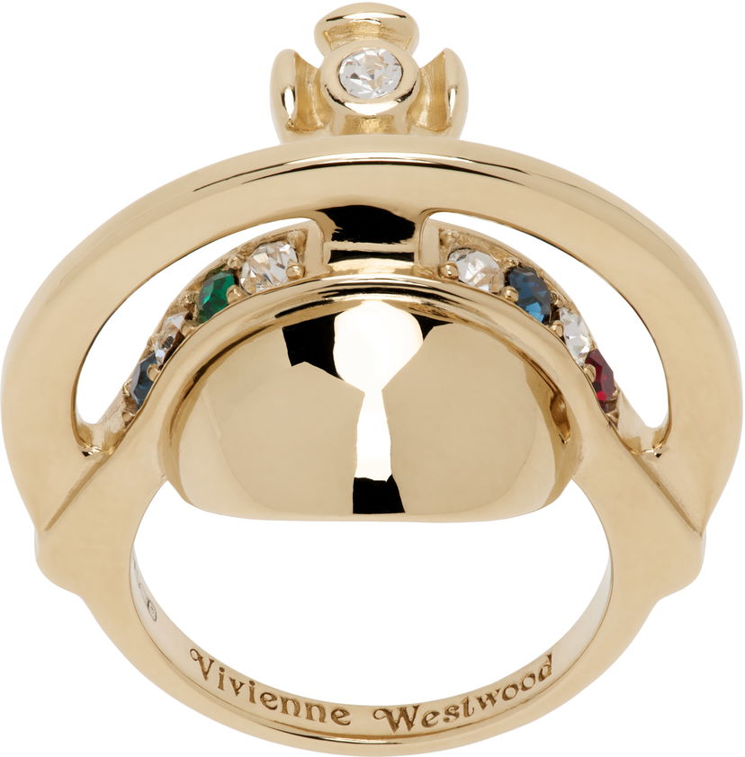 Ring Vivienne Westwood Solid Orb Ring Metalisk | 6404017P-01R001-