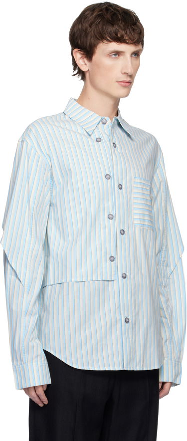 Skjorte Andersson Bell Andersson Bell Striped Layered Split-Sleeve Shirt Flerfarvet | atb1369m, 1