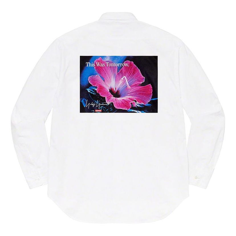 Skjorte Supreme Yohji Yamamoto This Was Tomorrow Shirt Hvid | SUP-FW20-104