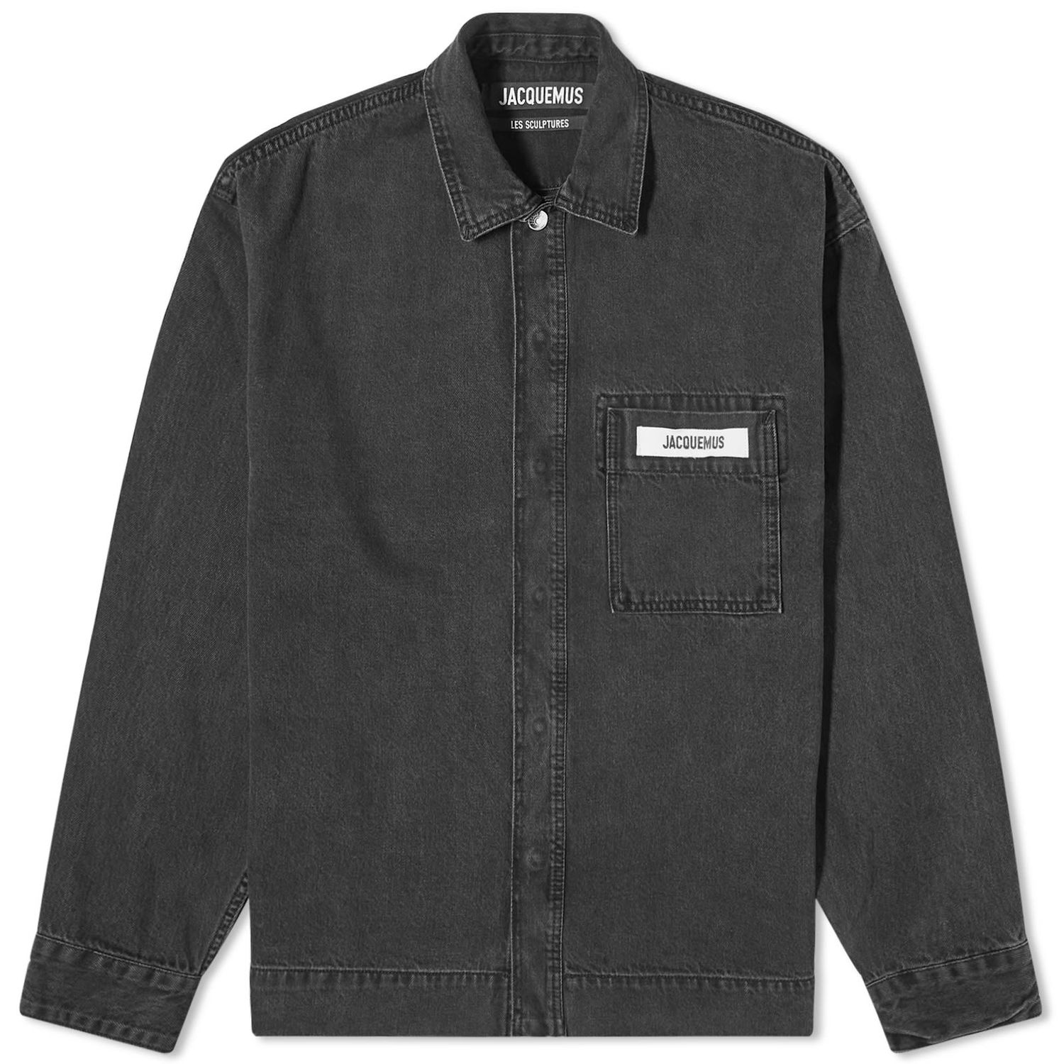 Skjorte Jacquemus De-Nimes Denim Overshirt Sort | 24E245DE033-1523-990, 0