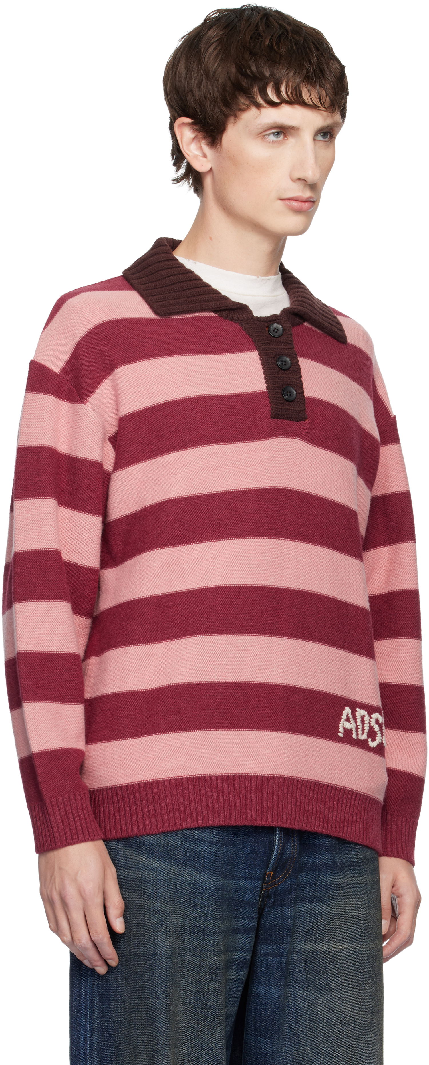 Polo skjorte Andersson Bell Loose-Fit Stripe Collar Polo Flerfarvet | atb1399w, 1