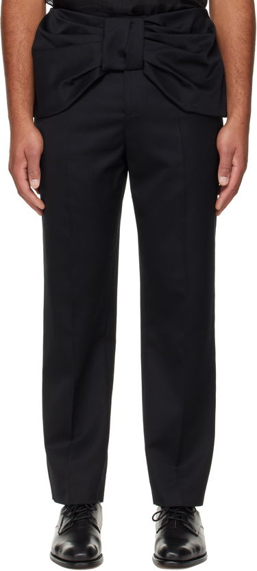 Bukser Simone Rocha Simone Rocha Bow Waist Straight Leg Trousers Sort | 4170 1217, 0