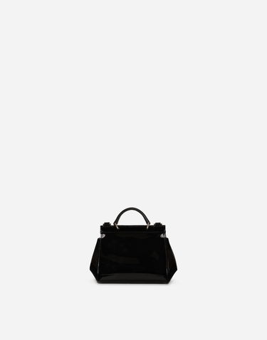 Håndtaske Dolce & Gabbana Dolce & Gabbana Mini Sicily Patent Leather Bag Sort | EB0003A106780999, 2