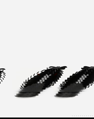 Sneakers og sko Dolce & Gabbana Patent Leather Ballet Flats With Bow Sort | D11294A483180999, 2