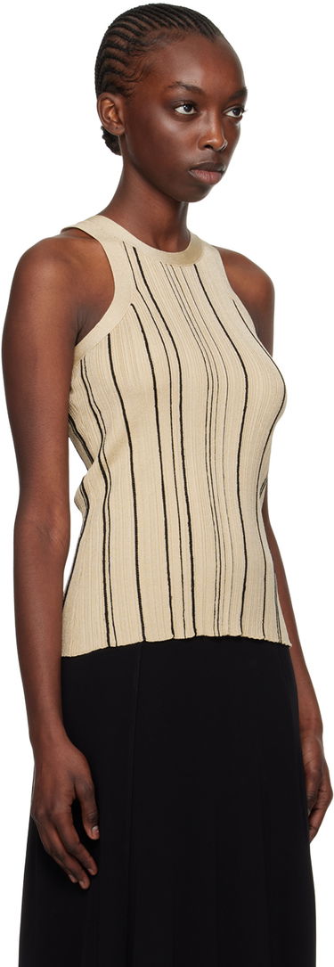 Tanktop TOTEME TOTEME Braid Rib Tank Top Beige | 242-WRT2292-YA0044, 1