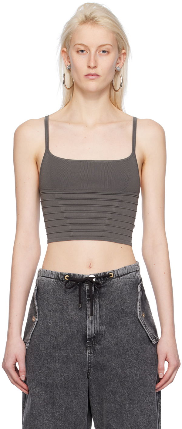Tanktop Dion Lee Dion Lee Ventral Compact Tank Top Grå | A7773PS24