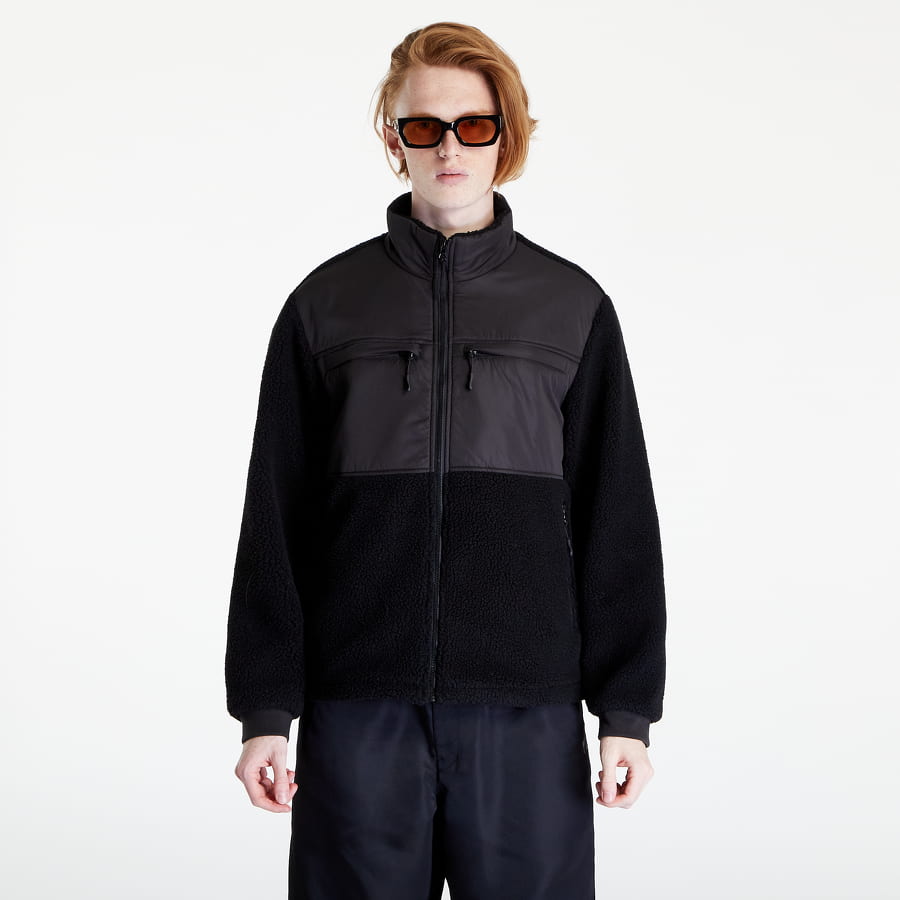 Bomberjakke Urban Classics Patched Sherpa Jacket Sort | TB5539 black, 0