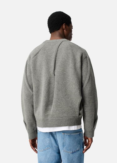 Sweater AXEL ARIGATO Paneled Knit Sweater Grå | A3401001, 3
