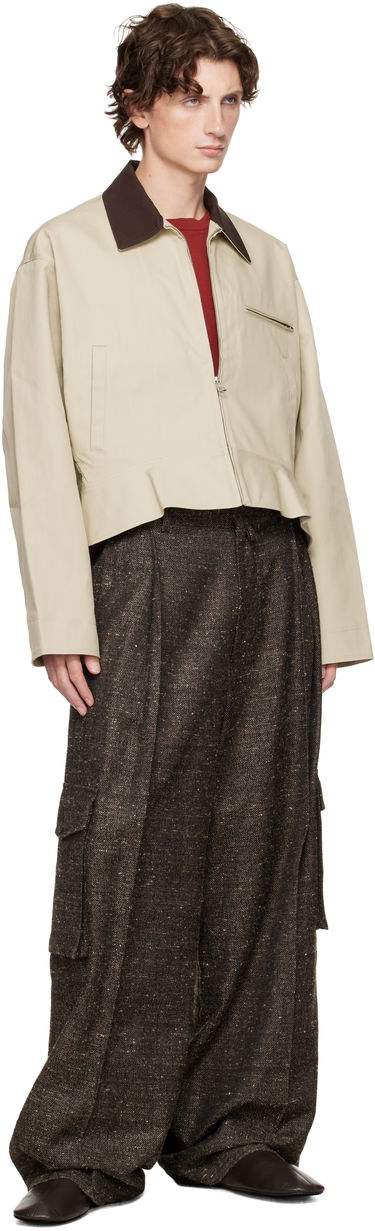 Jakke JW Anderson JW Anderson Curved Hem Jacket Beige | JK0413-PG1802, 3