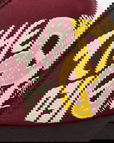 Kasket KAPITAL TH.D.D. Graphic Trucker Cap Bourgogne | K2506XH547 BURGUNDYXBLK, 7