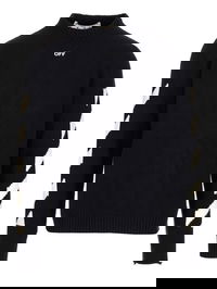 Diagonal Crewneck Sweater