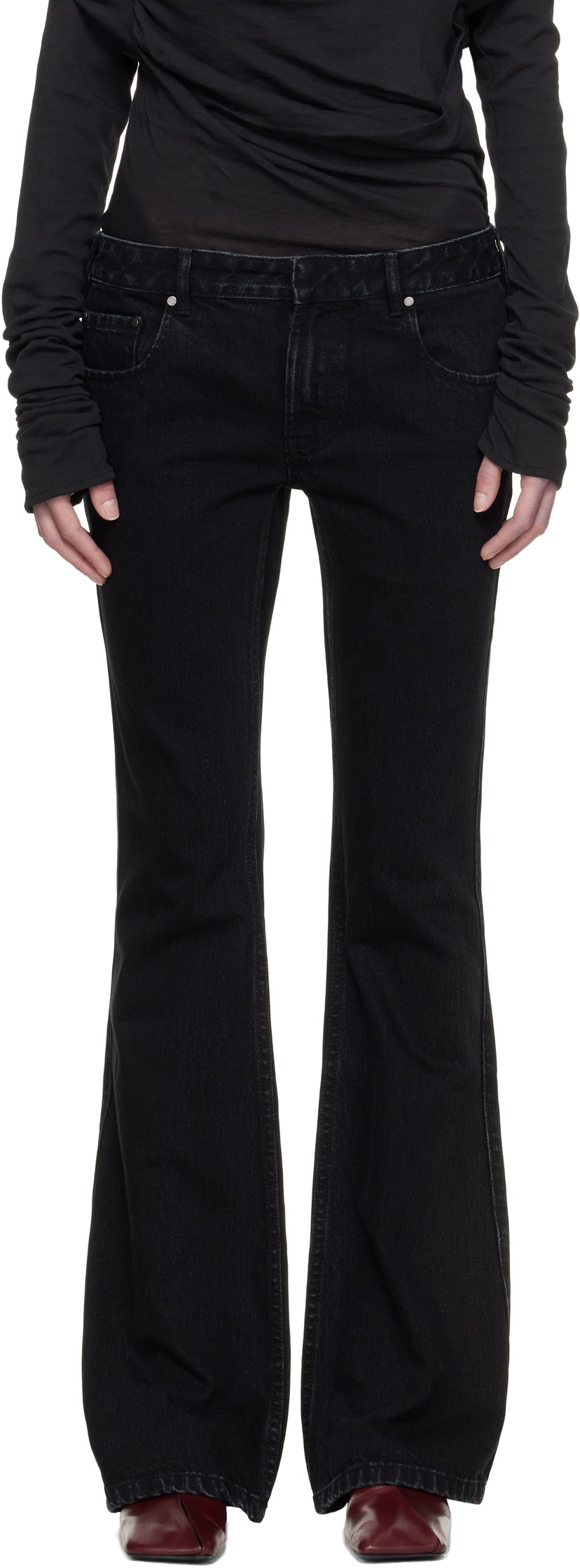 Jeans Entire Studios Entire Studios Slim-Flared Jeans Sort | ES2589MA