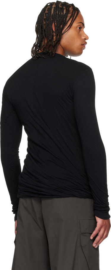 T-shirt Rick Owens Rick Owens Concordians Double Long Sleeve T-Shirt Sort | RU02E1257 UCDB, 2