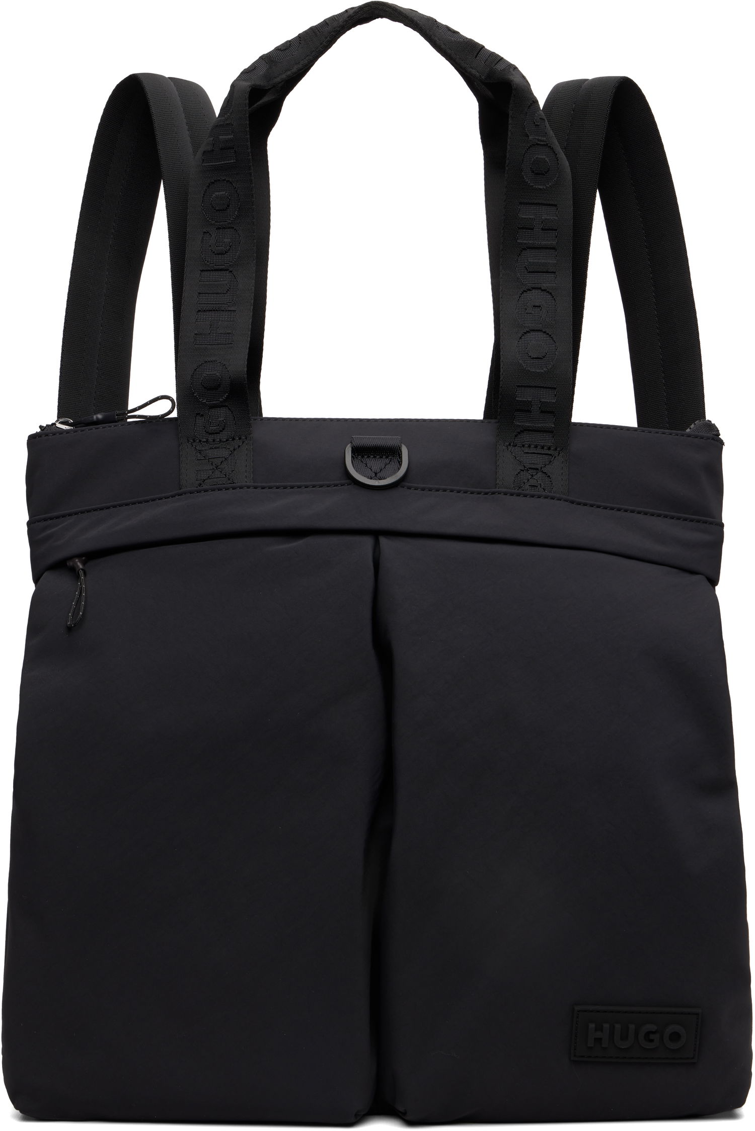 Rygsæk BOSS Hugo 3D Logo Patch Tote Backpack Sort | 50551789, 0