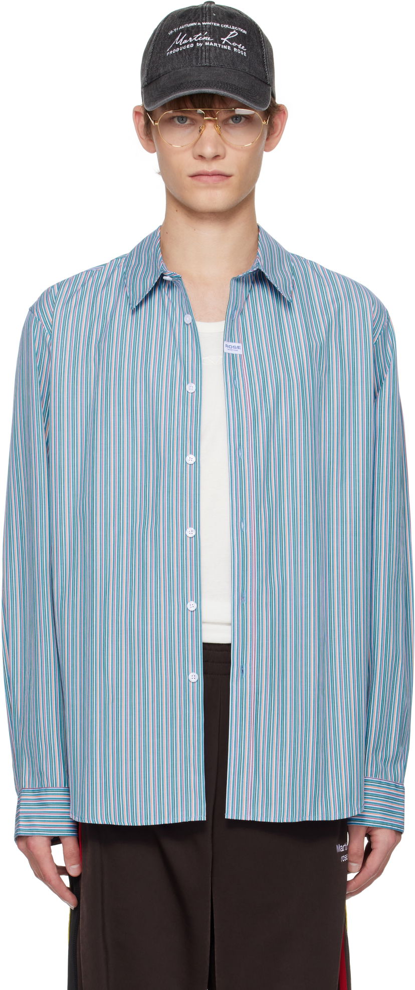 Skjorte Martine Rose Martine Rose Classic Striped Shirt Flerfarvet | 401WS30532